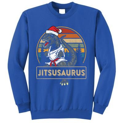 Brazilian Mma Jiu Jitsu Jitsusaurus Dinosaurs Christmas Gift Sweatshirt