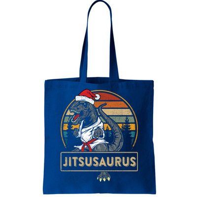 Brazilian Mma Jiu Jitsu Jitsusaurus Dinosaurs Christmas Gift Tote Bag