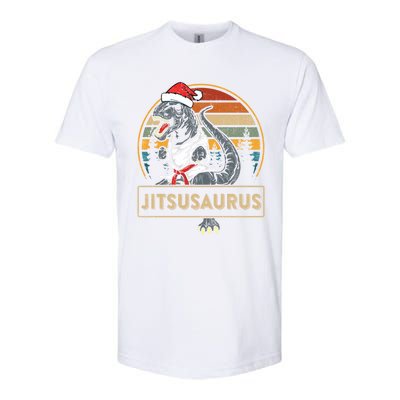 Brazilian Mma Jiu Jitsu Jitsusaurus Dinosaurs Christmas Gift Softstyle® CVC T-Shirt