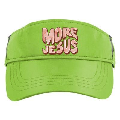 Bold More Jesus Christian Uplifting Devoted Graphic Adult Drive Performance Visor