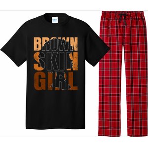 Black Melanin Juneteenth Queen Magic Brown Skin Gift Pajama Set