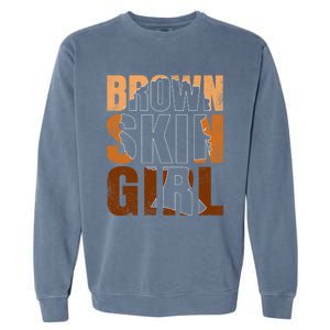 Black Melanin Juneteenth Queen Magic Brown Skin Gift Garment-Dyed Sweatshirt