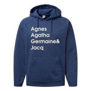 Biz Markie Just A Friend Agnes Agatha Germaine And Jacq Performance Fleece Hoodie