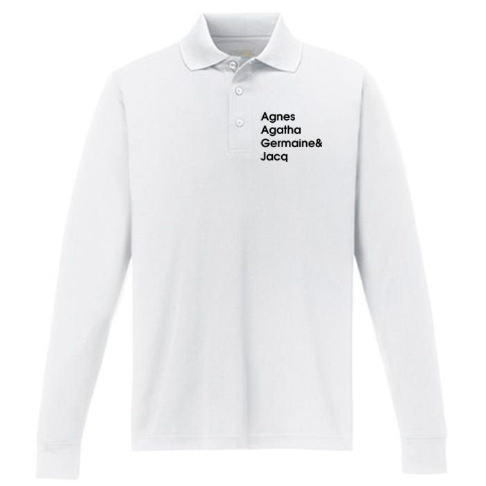 Biz Markie Just A Friend Agnes Agatha Germaine And Jacq Performance Long Sleeve Polo