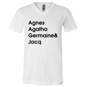 Biz Markie Just A Friend Agnes Agatha Germaine And Jacq V-Neck T-Shirt