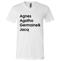 Biz Markie Just A Friend Agnes Agatha Germaine And Jacq V-Neck T-Shirt