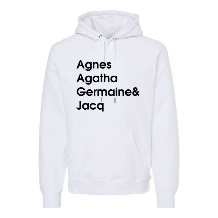 Biz Markie Just A Friend Agnes Agatha Germaine And Jacq Premium Hoodie