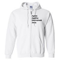 Biz Markie Just A Friend Agnes Agatha Germaine And Jacq Full Zip Hoodie