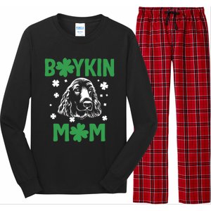 Boykin Mom Kin Spaniel Hunting Dog Mama St Patricks Day Gift Long Sleeve Pajama Set