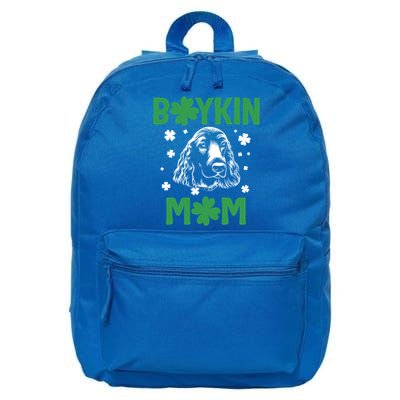 Boykin Mom Kin Spaniel Hunting Dog Mama St Patricks Day Gift 16 in Basic Backpack