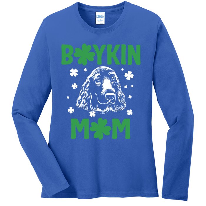 Boykin Mom Kin Spaniel Hunting Dog Mama St Patricks Day Gift Ladies Long Sleeve Shirt