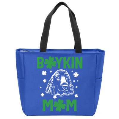 Boykin Mom Kin Spaniel Hunting Dog Mama St Patricks Day Gift Zip Tote Bag