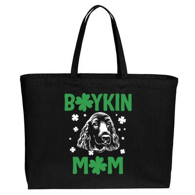 Boykin Mom Kin Spaniel Hunting Dog Mama St Patricks Day Gift Cotton Canvas Jumbo Tote