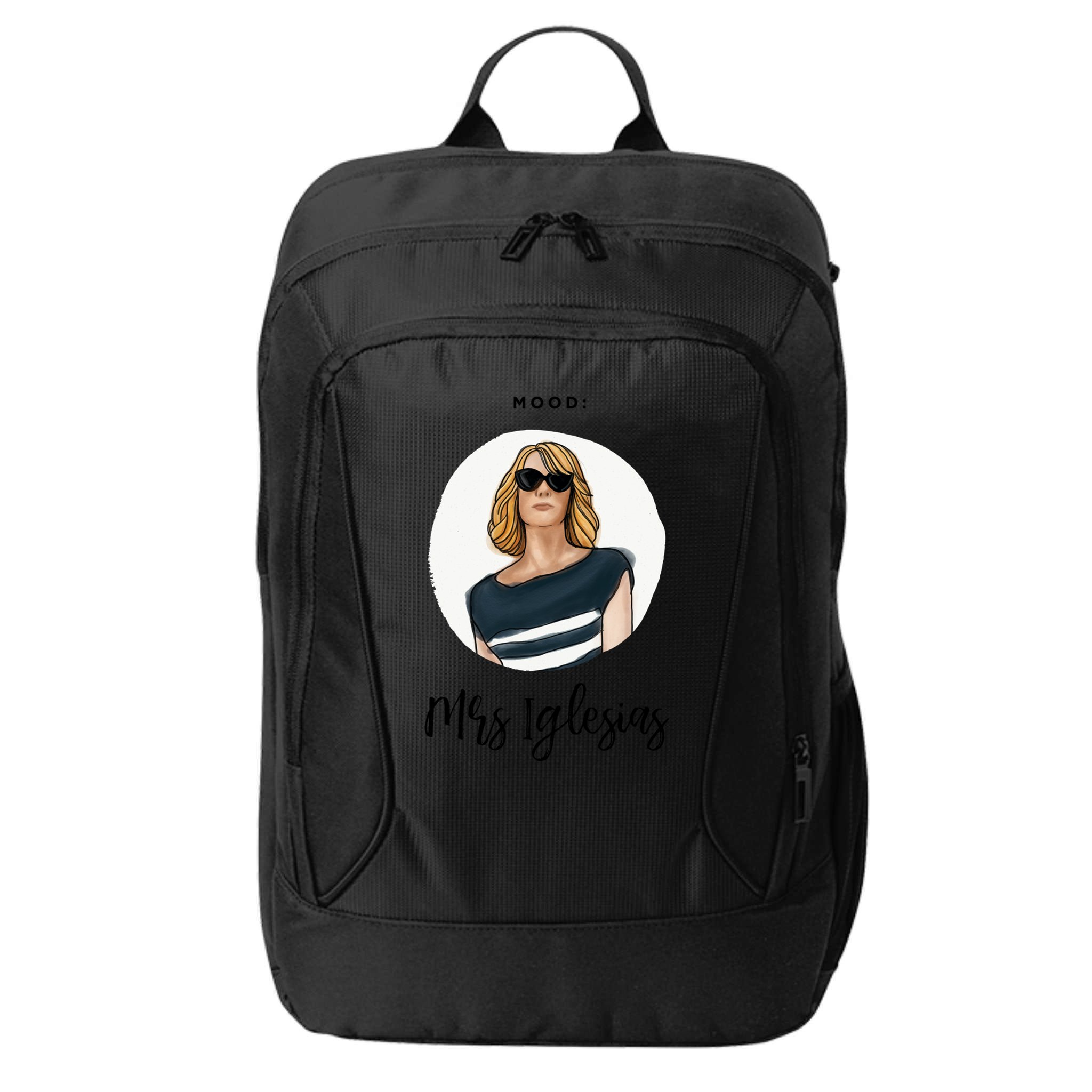 Bridesmaids Move Kristen Wiig Funny Mrs Iglesias Print Copy City Backpack