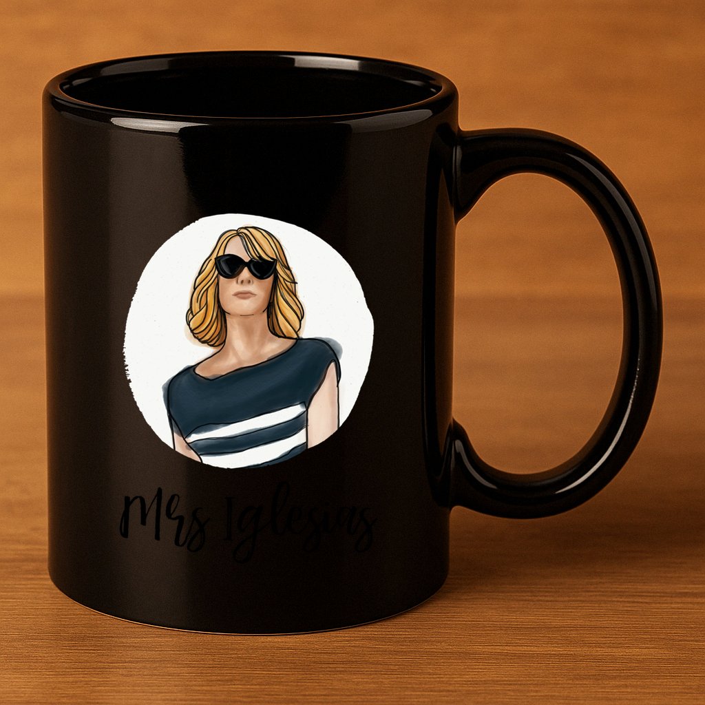 Bridesmaids Move Kristen Wiig Funny Mrs Iglesias Print Copy 11oz C Handle Ceramic Mug