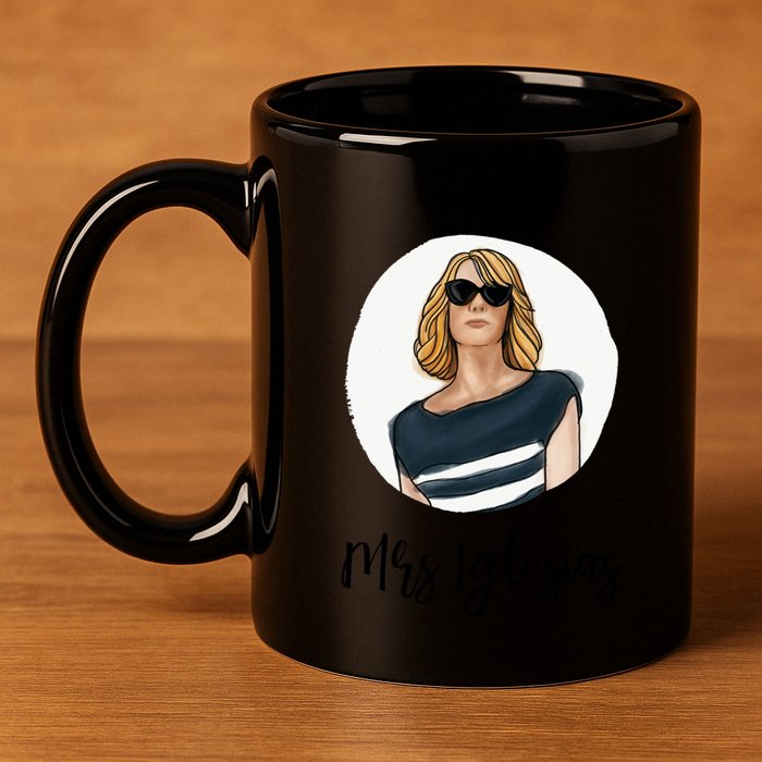Bridesmaids Move Kristen Wiig Funny Mrs Iglesias Print Copy 11oz C Handle Ceramic Mug