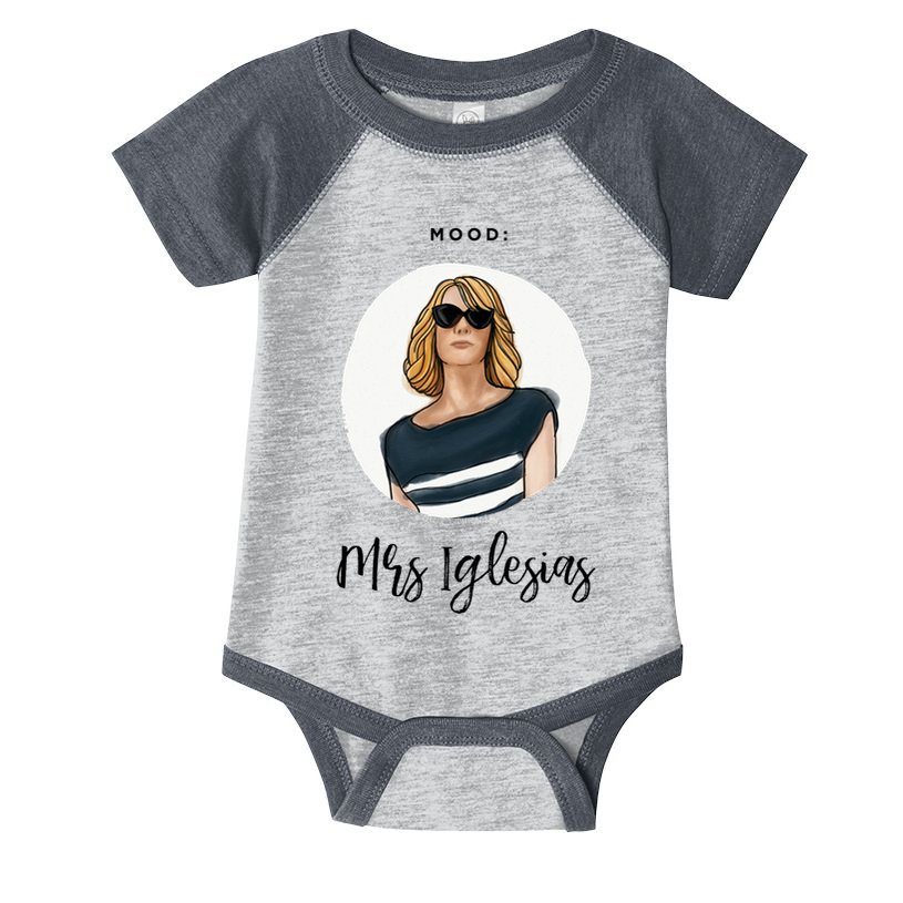 Bridesmaids Move Kristen Wiig Funny Mrs Iglesias Print Copy Infant Baby Jersey Bodysuit