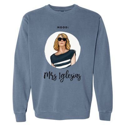 Bridesmaids Move Kristen Wiig Funny Mrs Iglesias Print Garment-Dyed Sweatshirt