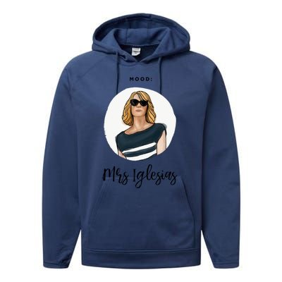 Bridesmaids Move Kristen Wiig Funny Mrs Iglesias Print Performance Fleece Hoodie