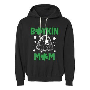 Boykin Mom Kin Spaniel Hunting Dog Mama St Patricks Day Gift Garment-Dyed Fleece Hoodie