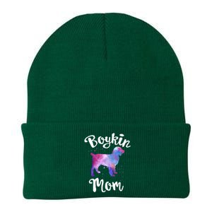 Boykin Mom Kin Spaniel Hunting Dog Mom Mama Mothers Day Funny Gift Knit Cap Winter Beanie