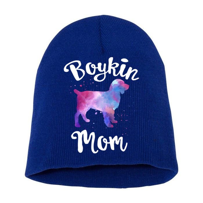 Boykin Mom Kin Spaniel Hunting Dog Mom Mama Mothers Day Funny Gift Short Acrylic Beanie