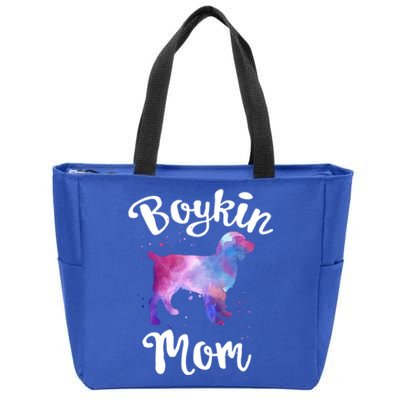 Boykin Mom Kin Spaniel Hunting Dog Mom Mama Mothers Day Funny Gift Zip Tote Bag