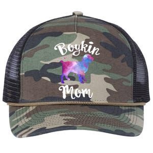 Boykin Mom Kin Spaniel Hunting Dog Mom Mama Mothers Day Funny Gift Retro Rope Trucker Hat Cap