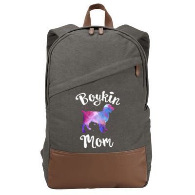 Boykin Mom Kin Spaniel Hunting Dog Mom Mama Mothers Day Funny Gift Cotton Canvas Backpack