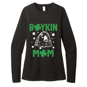 Boykin Mom Kin Spaniel Hunting Dog Mama St Patricks Day Gift Womens CVC Long Sleeve Shirt