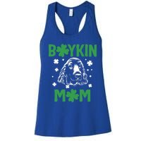 Boykin Mom Kin Spaniel Hunting Dog Mama St Patricks Day Gift Women's Racerback Tank