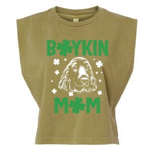 Boykin Mom Kin Spaniel Hunting Dog Mama St Patricks Day Gift Garment-Dyed Women's Muscle Tee