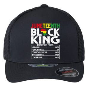 Black Melanin King Nutritional Facts African Blm Juneteenth Great Gift Flexfit Unipanel Trucker Cap