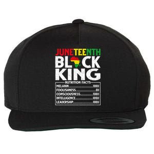 Black Melanin King Nutritional Facts African Blm Juneteenth Great Gift Wool Snapback Cap