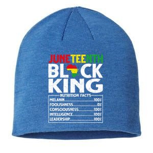 Black Melanin King Nutritional Facts African Blm Juneteenth Great Gift Sustainable Beanie