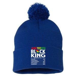 Black Melanin King Nutritional Facts African Blm Juneteenth Great Gift Pom Pom 12in Knit Beanie