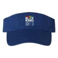 Black Melanin King Nutritional Facts African Blm Juneteenth Great Gift Valucap Bio-Washed Visor