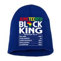 Black Melanin King Nutritional Facts African Blm Juneteenth Great Gift Short Acrylic Beanie