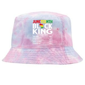 Black Melanin King Nutritional Facts African Blm Juneteenth Great Gift Tie-Dyed Bucket Hat