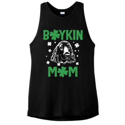 Boykin Mom Kin Spaniel Hunting Dog Mama St Patricks Day Gift Ladies PosiCharge Tri-Blend Wicking Tank