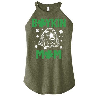 Boykin Mom Kin Spaniel Hunting Dog Mama St Patricks Day Gift Women's Perfect Tri Rocker Tank