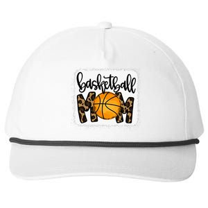 Basketball Mom Leopard Basketball Mama Snapback Five-Panel Rope Hat