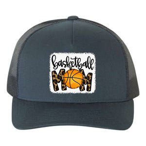 Basketball Mom Leopard Basketball Mama Yupoong Adult 5-Panel Trucker Hat