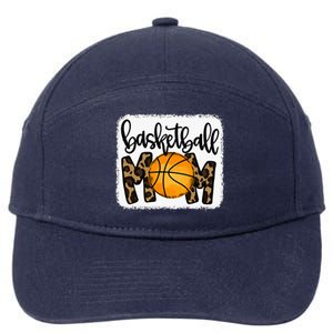 Basketball Mom Leopard Basketball Mama 7-Panel Snapback Hat