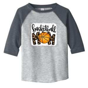 Basketball Mom Leopard Basketball Mama Toddler Fine Jersey T-Shirt