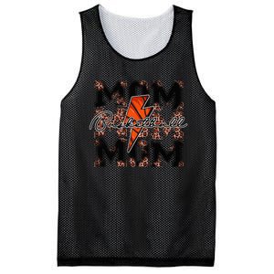 Basketball Mom leopard lightning bolt basketball game day Mesh Reversible Basketball Jersey Tank