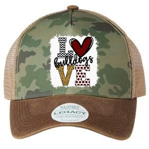 Bulldogs Mascot Love School Spirit Fantastic Gifts Legacy Tie Dye Trucker Hat