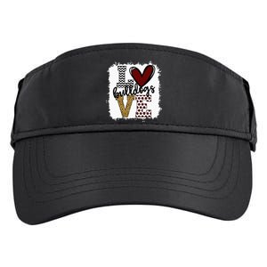 Bulldogs Mascot Love School Spirit Fantastic Gifts Adult Drive Performance Visor