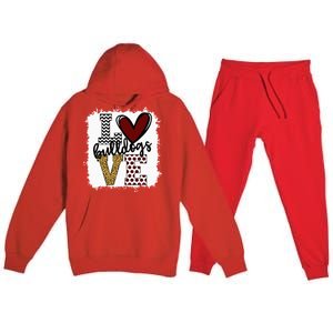 Bulldogs Mascot Love School Spirit Fantastic Gifts Premium Hooded Sweatsuit Set