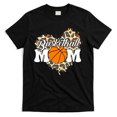Basketball Mom Leopard Outfit Mother's Day T-Shirt